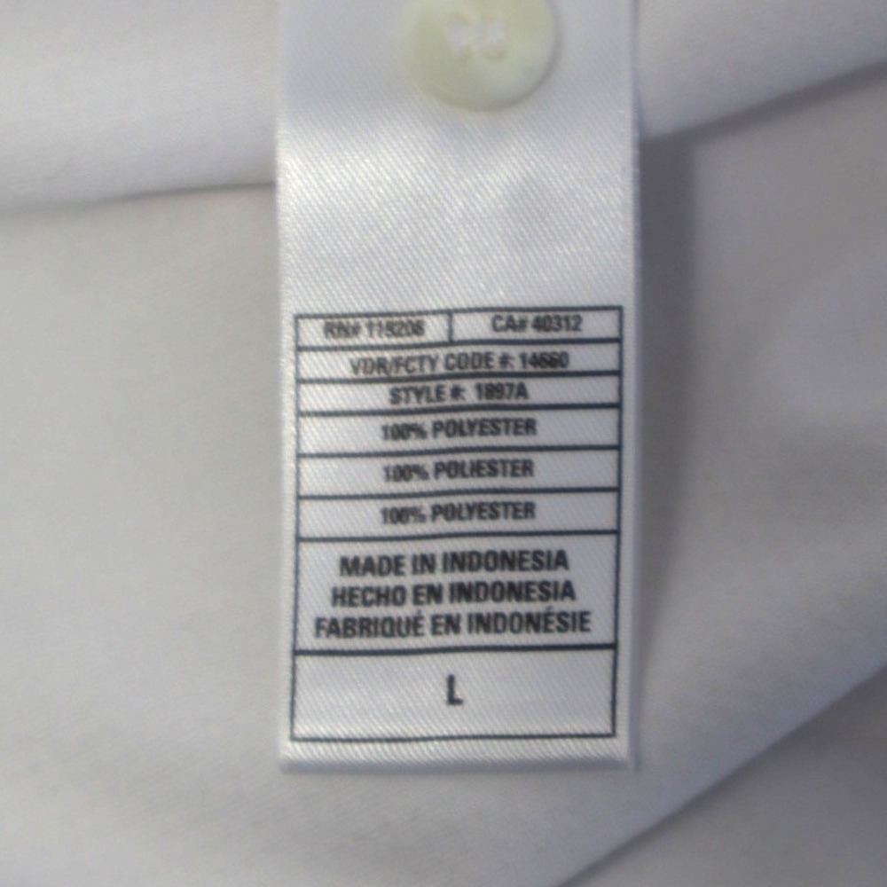 Adidas Indiana Hoosiers Mens Large White Climalite Polo Shirt 1897A IU NCAA - Picture 8 of 9